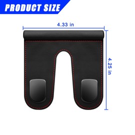 Mandark Car Co-Pilot Glovebox Hooks, Anti-Scratch Auto Co-Pilot Glove Box Hanger, Vehicle Interior Storage Organizer for Handbags Purses Coats, Universal for RV, SUV, Truck (Black/Double Hooks)