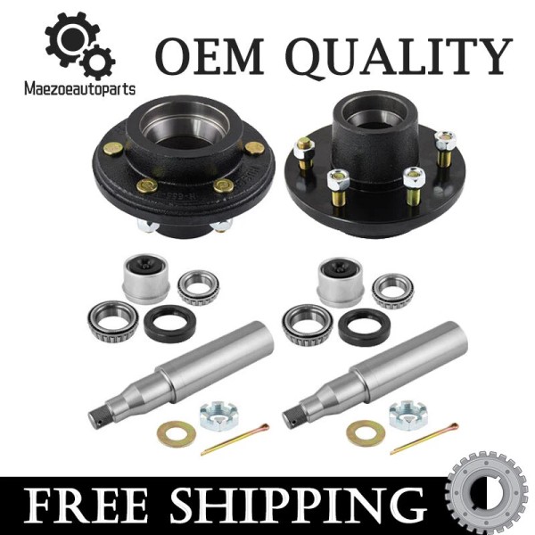 Maezoeautoparts 6 Lug Trailer Idler Hub 6 on 5.5 and