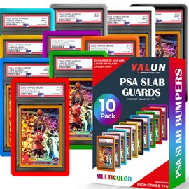 VALUN 10 Pack Slab Guards Fits PSA & CGC & TAG Slabs - PSA Slab Guard Hard TPU PSA Slab Protector for Graded Cards – PSA Slab Bumper Guard for graded slabs – Slab Protector for PSA Cards