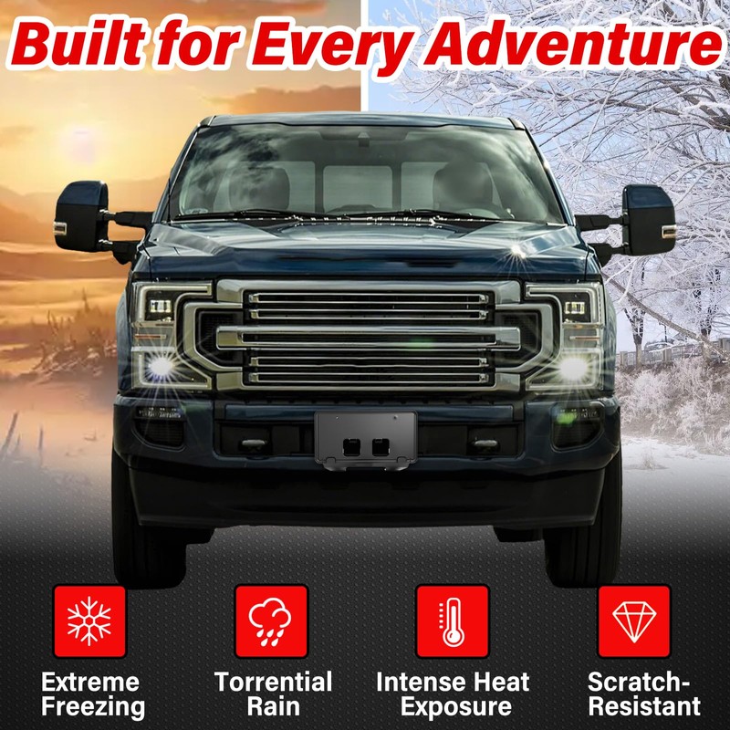Heavy-Duty ABS Front License Plate Bracket – License Plate Holder