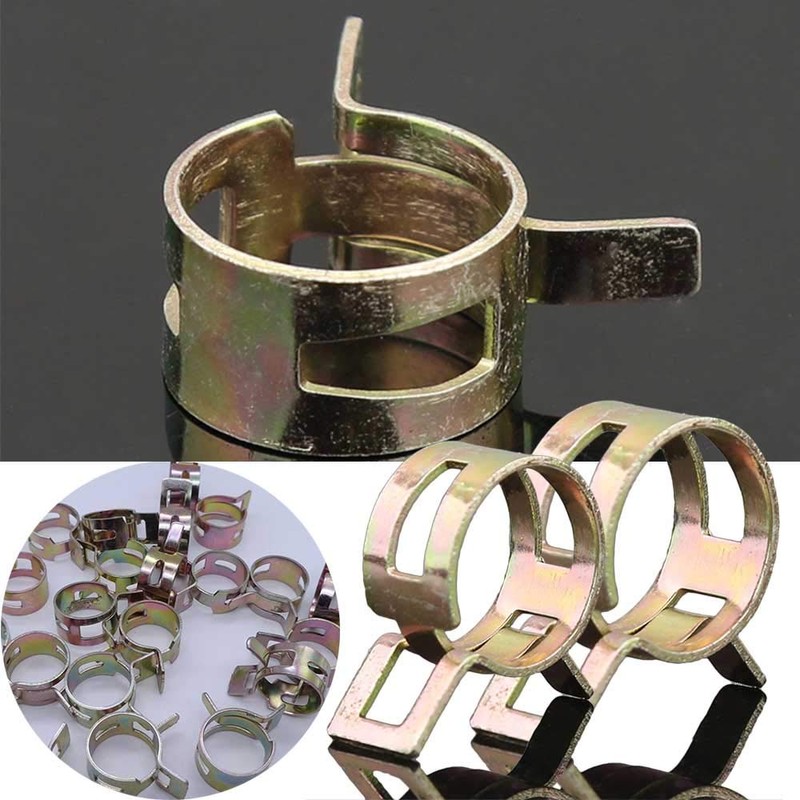 50PCS 5 Size Hose Clips Spring Hose Clamps Mini Fuel
