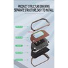 ontto Flip Folding Key Fob Cover Compatible with Jeep Wrangler