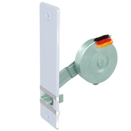 markiso® Roller Shutter Belt Winder Flush-Mounted Colour White Roller Shutter Winder Hole Spacing 160 mm for Maxi Belts up to 23 mm Inlet Belt Winder Includes 2 Covers