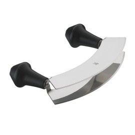 WMF Kräutermesser Wiegemesser zweischneidig 17,5 cm, geschmiedeter Spezialklingenstahl, Wiegemesser Kräuter zum feinen Zerkleinern oder Hacken