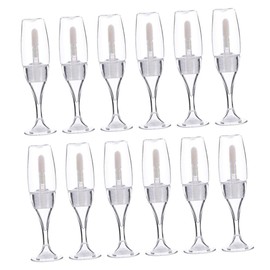 MERRYHAPY 12Pcs Refillable Lip Gloss Tubes with Applicator Portable Sample Bottles for DIY Makeup Travel Daily Use Lightweight Durable and Reusable Cosmetic Containers