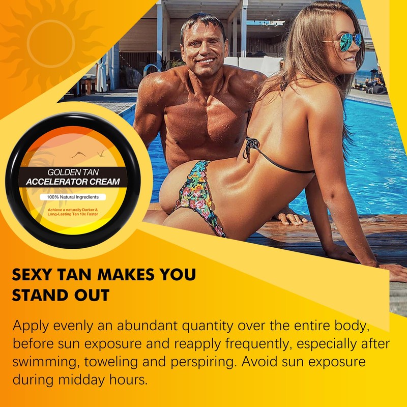 Self-Tanner for Body and Face 100gX2, Tanning Cream, Instant Body