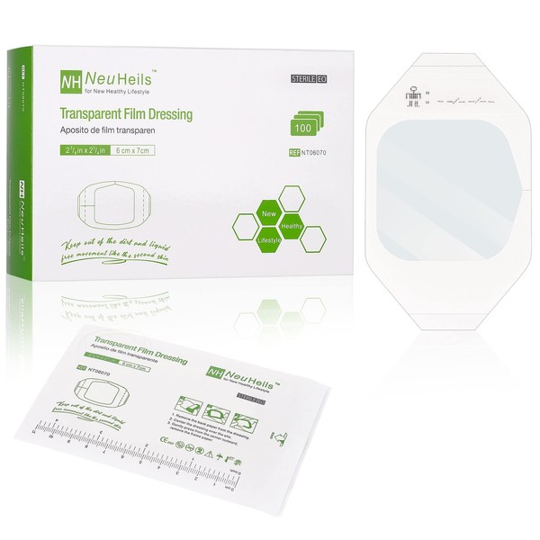 NEUHEILS NeuHeils Transparent Film Dressing 2 3/8'' x 2 3/4'',