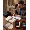 Bafeil Leather Bible Cover for Men, Large Bible Case with