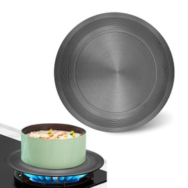 Aluminum Gas Stove Heat Diffuser - Conduction Plate, Flame Guard Simmer Ring for Glass Cooktop