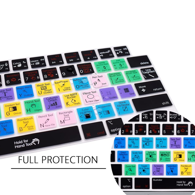 WYGCH Stylish Keyboard Cover Silicone Protective Skin Keyboard Protector for