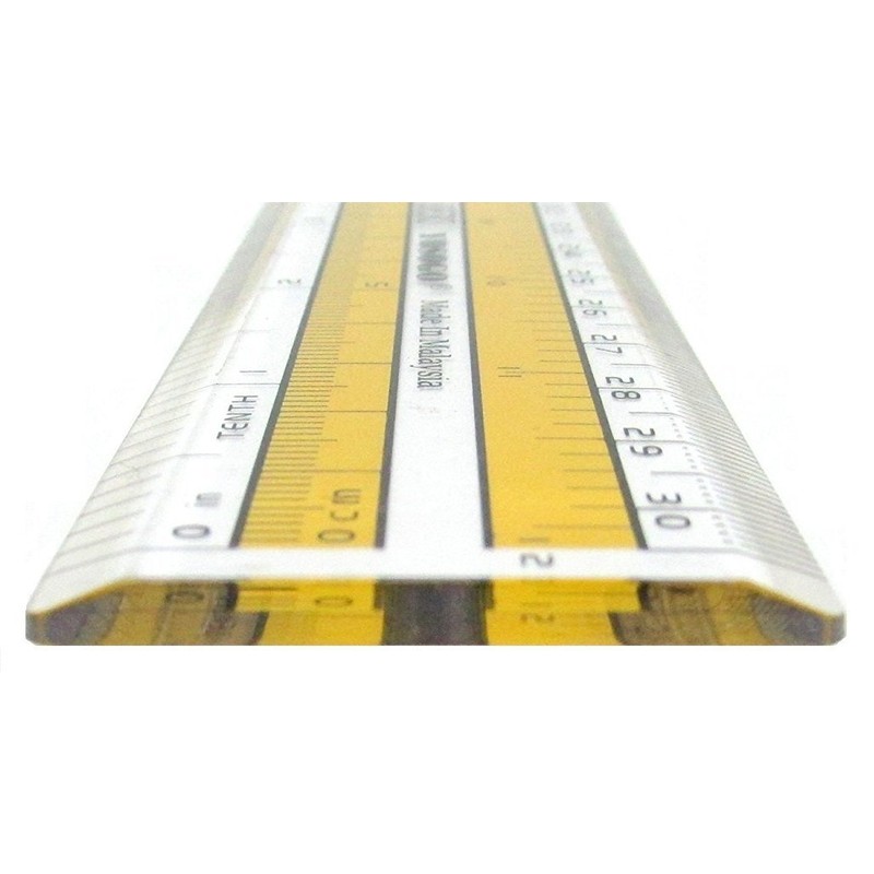 30 cm / 12 inch Premium Quality Transparent Plastic Ruler