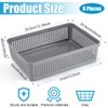 CACASO 6 Pack Turn in Trays Classroom, Plastic Paper Trays,