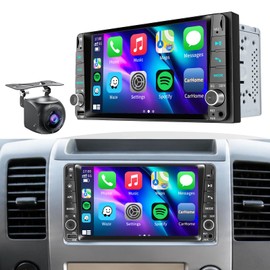 Plug & Play Car Radio for Nissan Rogue Selet 2014-2015,Sentra 2015-2019, Versa/Versa Note2014-2019, Titan 2013-2015, Frontier 2013-2018, Quest 2011-2017, 7" Screen with CarPlay&Android Auto