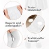 YUWJOOWEE 2 Pairs of Women's Knee Stockings, White Overknee Stockings,