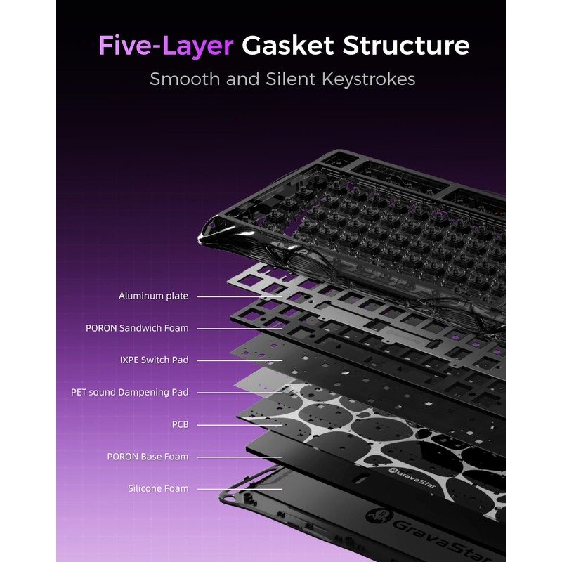 GravaStar Mercury V75 Lite Hall Effect Magnetic Gaming Keyboard –