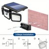 AmeriGeek 2 Pack LED Motion Sensor Solar Lights ,Outdoor IP65