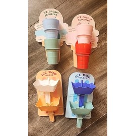Made for Retail Ice Cream Scoop/Popsicle Holders Set (8pcs Total) Target Bullseye Playgroud NEW