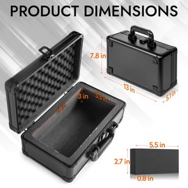 ULTRGEE Top Loader Storage Box, Graded Card Storage Boxes, Trading Card Organizer Cases, PSA Card Case Slab Case Holder for Sports Cards, Holds 125+ Top Loaders