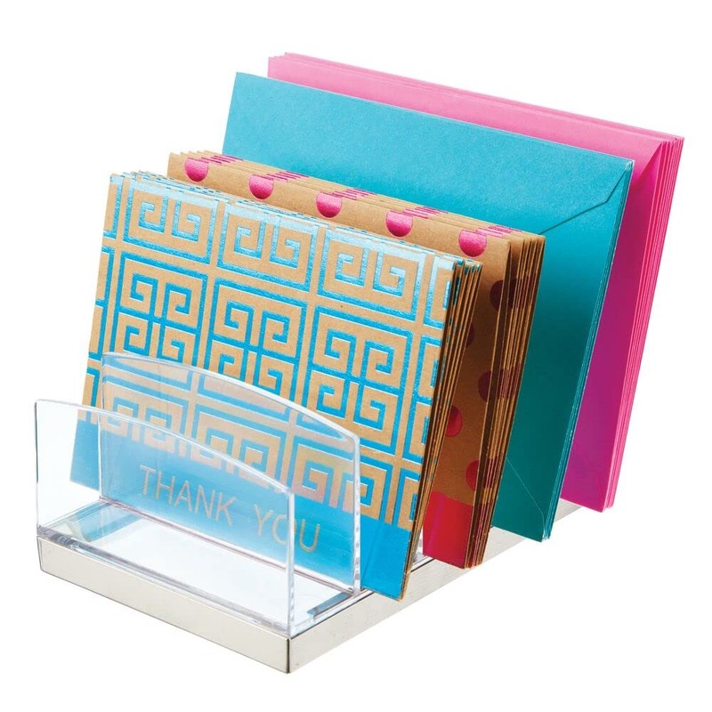 mDesign Plastic Cosmetic Organiser - Makeup Storage with 5 Slots