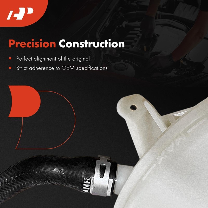 A-Premium Engine Coolant Overflow Recovery Reservoir Tank [with Cap &