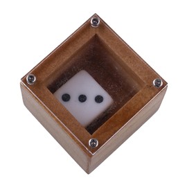 FELTECHELECTR Beginner Joyful Dice Khaki Fun Party Dice Box for Gatherings Clubs Lightweight Design for Easy Carrying for Interactive Performances