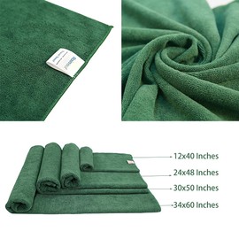 Rainleaf Microfiber Bath Towel Quick Dry Bath Swimming Towel,Oversized,Ultra-Compact,Super Absorbent,Washcloths for Bathroom, Shower,Travel,Backpacking