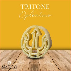 Marulo Tritone Oplontino, Artisan Italian Pasta, Bronze Die Cut, Only 2 Ingredients, 100% Durum Semolina, Imported from Campania, Italy 1.1 lb (500g)