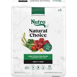 Nutro Natural Choice Adult Dry Dog Food, Lamb and Brown Rice Recipe, 36 lb. Bag