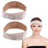QOMJUFA Pack of 2 Elastic Wig Grips, Wig Headband, Skin-Coloured,