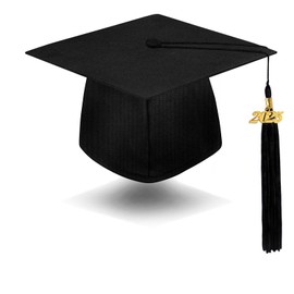 Sinaikepoo Bachelor Hat Graduation Hat 2025 Graduation Hat for Bachelor Master Uni with 2025 Pendant Tassel