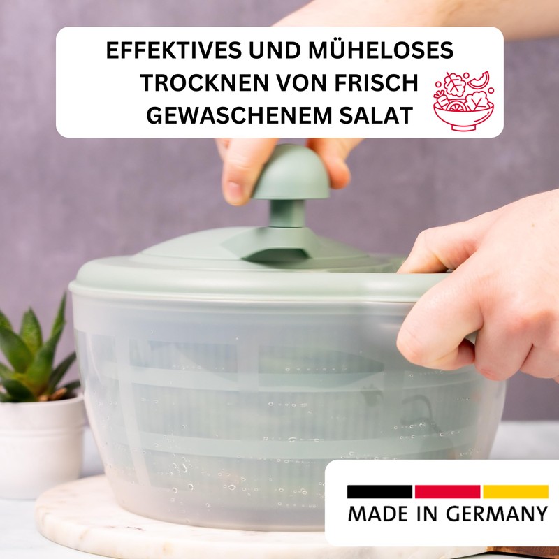 Westmark 2432224M Salad Spinner Capacity 5 Litres Diameter 26 cm