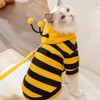 Disfraz abeja para mascota – Suéter polar con capucha, talla