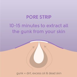 Face Facts Charcoal Nose Pore Strips | Charcoal + Glycerin | Draws out impurities & oils, helping eliminate blackheads | 6 Strips