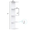 LitaEther 5 Tier White Lack Wall Shelf - Multi-Functional Display