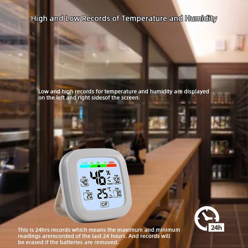 Geevorks Indoor Electronic Hygrometer & Thermometer Digital Temperature Humidity Meter