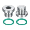 sourcing map 2Pcs M16x1.5 Inner Hex Head Pipe Fitting Plug,