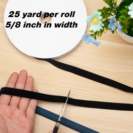 Cinta de terciopelo azul marino, cinta de Navidad de terciopelo azul oscuro de 1,6 cm, cinta de terciopelo clásico de 22,9 metros para envolver regalos, lazos para árbol de Navidad, decoraciones de