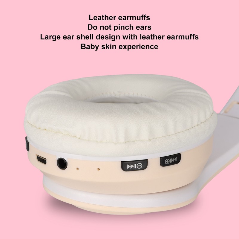 Glowing Cat Ears Bluetooth Headphone Bass Foldable Wireless Headwear Breathing