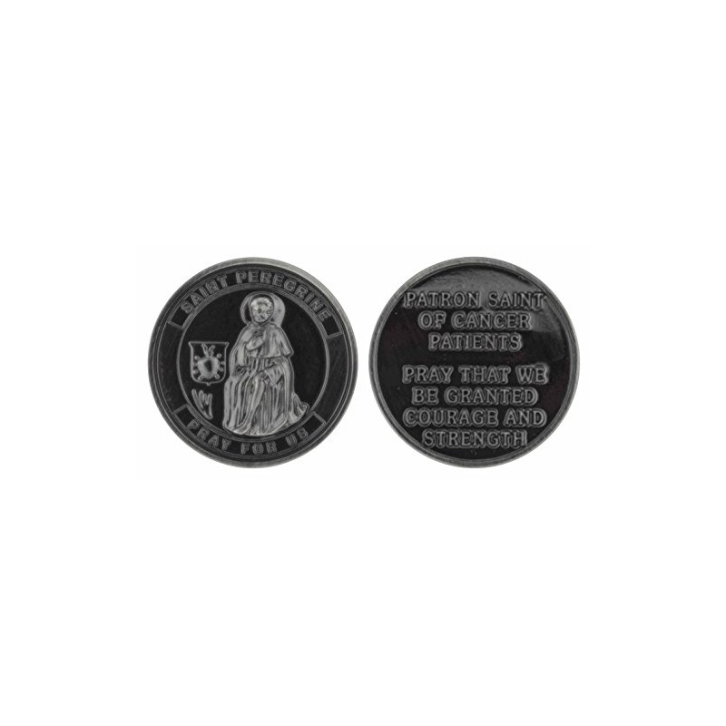 (Saint Peregrine) - Pocket Prayer Token (Saint Peregrine)