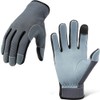 Lightweight Work Gloves,Touch Screen Flex Deerskin Leather Garden Gloves for