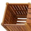vidaXL Garden Bench with Integrated Planters, 150x30x40 cm, Solid Acacia