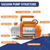 BACOENG 3.6CFM 1/4HP AC Vacuum Pump and Manifold Gauge Set