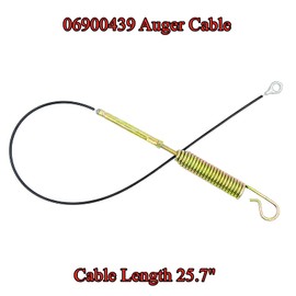 Wanotine 06900439 Auger Cable for Ariens Gravely Power Brush Deluxe Pro 24 28 30 36 Snow Blowers