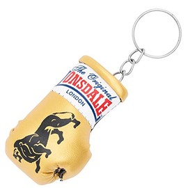 Lonsdale Mini Boxing Glove Keyring Gold/Black, gold, Unit size