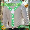 BODIY St Patrick's Day Suspenders for Men Shamrock Clover Suspenders