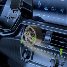 Car Cooling Fan, Car Cooling Clip Fan, Portable Small Cooler with Colorful Light Scent Decoration for Van Vehicle Home Pickup Truck Room