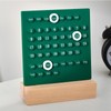Wooden Kids Calendar DIY Hand Operated Develop Planning Skills Perpetual