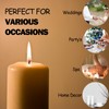 NICOLEKAY Pillar Candles- Set of 12-2" x 4" Dripless Unscented