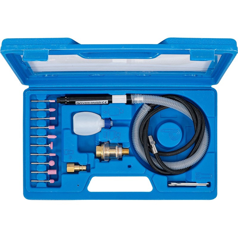 BGS 3249 Micro Air Grinder Kit, Multi-Colour, Set of 17