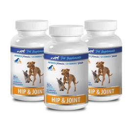 Hip and Joint cat - PET Hip and Joint Care - for Cats and Dogs - Healthy Choice - Chewy Treat - cat Liver Support - 3 Bottle (360 Chews)